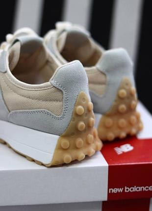 🌸new balance 327 blue cream🌸женские кроссовки10 фото