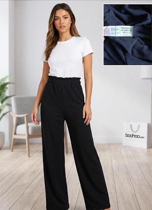Брюки женские черные брюки палаццо boohoo р. с