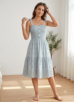 Летний сарафан с шеей ришелье primark (164 см / xs-s)