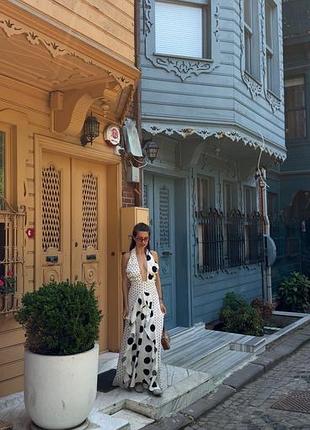 Сукня, платье в горошок polka dot з відкритою спиною