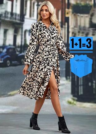 🥰міді сукня в анімалістичний принт shein m
