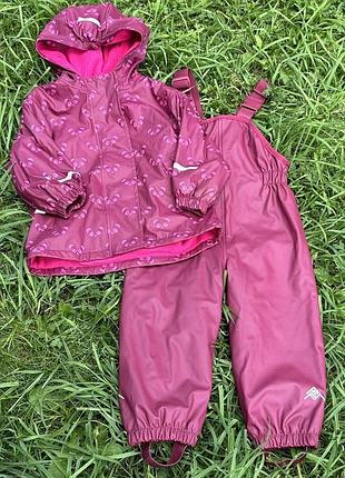 Теплий дощовик 86 p lupilu, грязепруф h&m