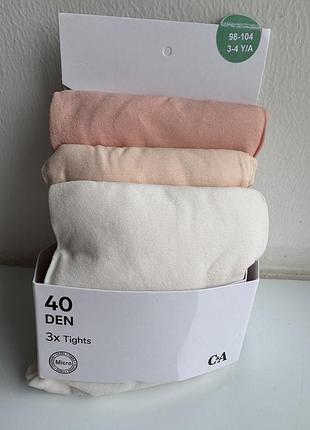 Колготи c&a на 3-4 роки (98-104см) капронові