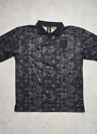 Футбол score draw england 1990 blackout retro football shirt