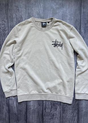 Бежевий світшот stüssy