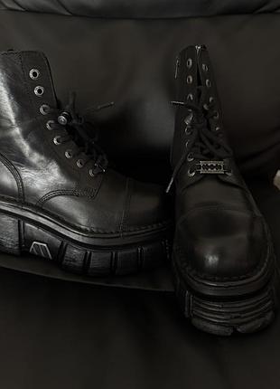 Нові черевики new rock nomada negro + tower negro lateral e-14