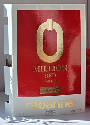 Оригінал пробник rabanne million red parfum