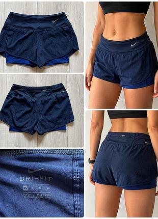 Жіночі спортивні шорти nike 2in1 з тайтсами , xs