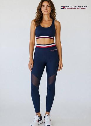 Оригінальні жіночі високі лосини tommy hilfiger jeans розмір l л спортивні легінси для бігу тайться томи хілфігер хілфіджер залу фітнесу а1