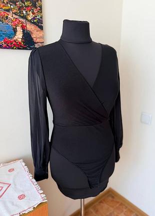 Боди с шифоновыми рукавами от shein