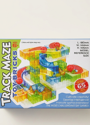 Детский конструктор-лабиринт track maze toy bricks (65 деталей)