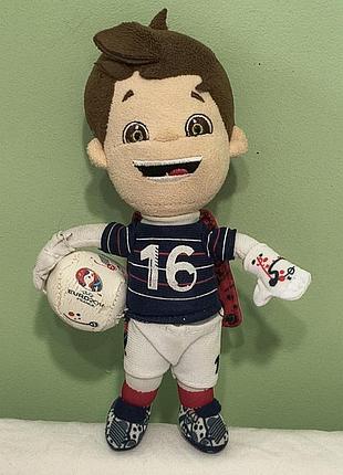 Uefa euro 2016 france mascot - super victor - м'яка плюшева маскот євро 2016 франція - 20 см