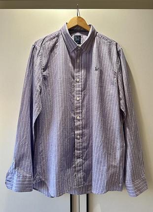 Лляна сорочка crew clothing co slim fit xl бавовна льон