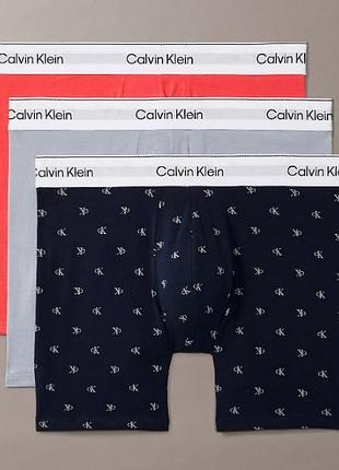 Комплект трусів боксерів calvin klein 
icon cotton stretch 3-pack boxer brief