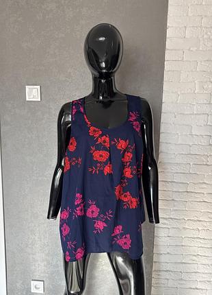 Блуза великого розміру блузка майка  jd williams , xxxxl 58р