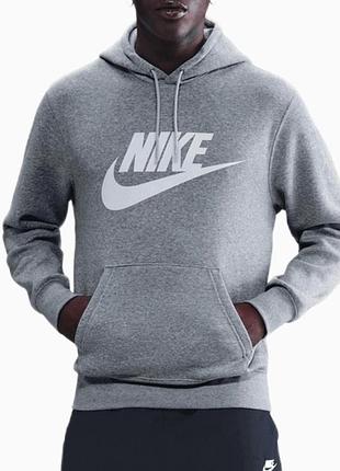 Класичний чоловічий худі оригінал з капюшоном бренду nike розмір м