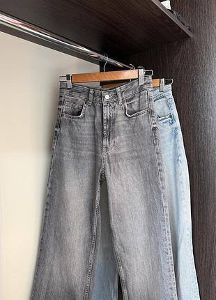Прямі сірі джинси zara