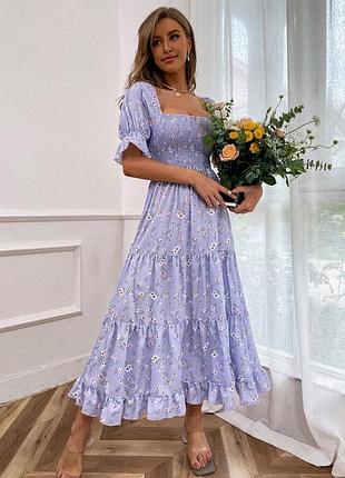 Красива сукня в дрібну квіточку shein