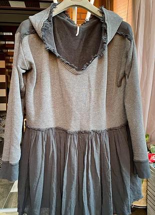 Бохо худі-туніка free people summer dreams pullover (оригінал, розмір l)в хорошому  стані.