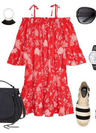 Жіноча червона сукня h&m
