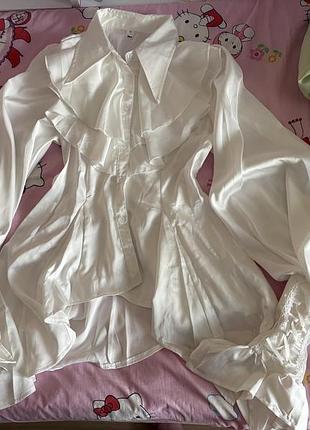 Блуза сорочка coquette y2k grunge vintage 2000 cute core