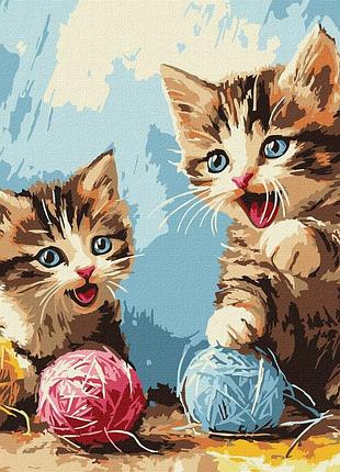 Картина по номерам "клубочки" ©art_selena_ua kho6721, 30х30 см