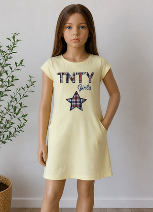Платье для девочки 10 лет tnty girls – стильное и удобное лимонного цвета
