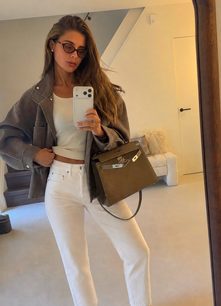 Базовые плотные белые джинсы jennyfer