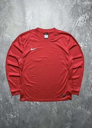 Vintage винтажный лонгслив nike найк big swoosh logo size l размер л