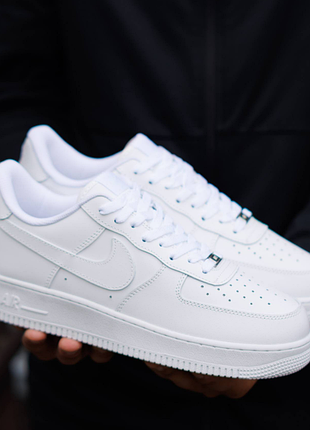 Air force 1 07 leather white 7