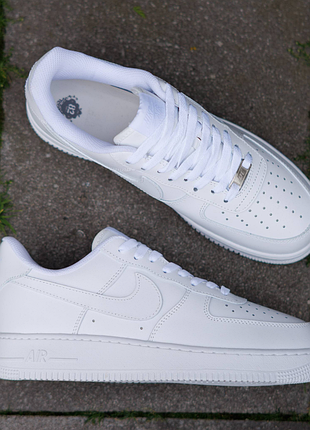 Air force 1 07 leather white 4