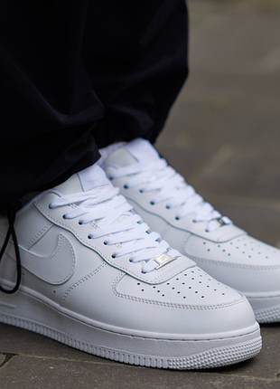 Air force 1 07 leather white 3