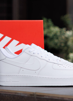 Air force 1 07 leather white 2