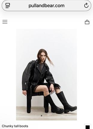 Високі чоботи в жокейському стилі pull&bear, 37 розмір