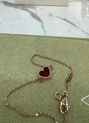 Браслет van cleef & arpels sweet alhambra heart

• позолота 0,3 мм, проба au750
• колір: рожеве золото