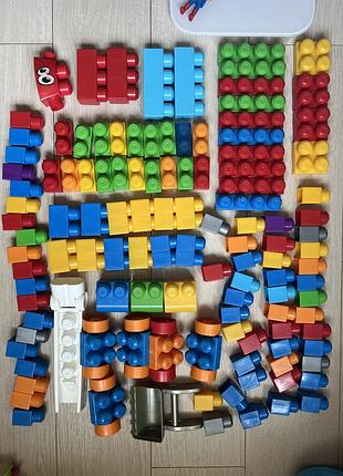 Mega blocks конструктор дитячий великі деталі 120шт для найменших