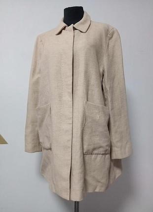 Льняное пальто от zara