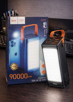 Повербанк с фонарем 90000mah 22.5w hoco.
