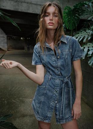 Джинсова сукня сарафан zara