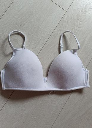 Базовий бюстгальтер білий бюст котоновий ліф без кісточок tezenis 38b 85b 80c
