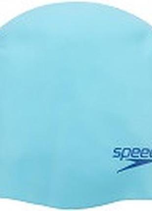 Шапка для плавання speedo moulded silc cap ju blue/blue блакитний діт osfm