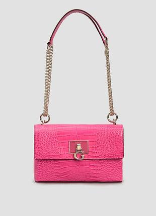 Сумка guess жіноча яскраво рожева