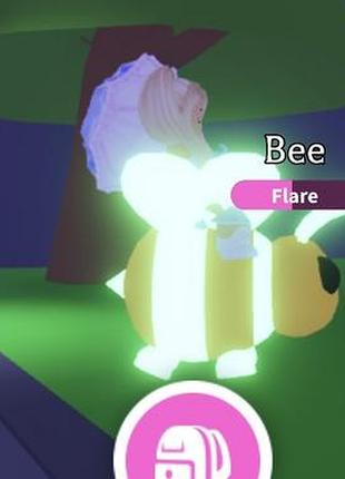 Неонова бджола бджілка роблокс адопт мі roblox adopt me neon fly ride bee пети петы адопт ми пчела