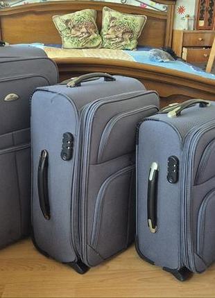 Чемодан чемодан набор из 3-х чемоданов разного размера suitcase