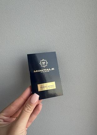 Пробник парфюмированной воды montale sensual instinct объемом 2 мл.