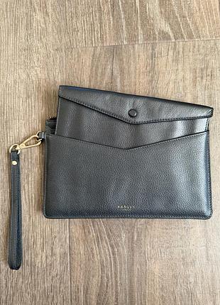 Клатч сумка з вкладкою radley star gazer pewter leather