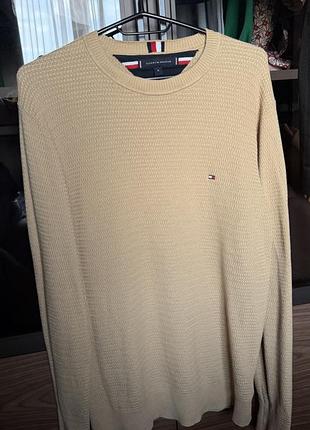 Джемпер бежевий tommy hilfiger m