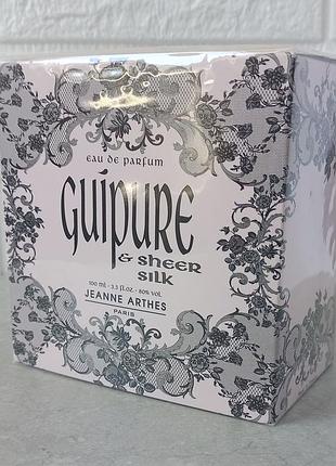 Jeanne arthes guipure and sheer silk 100 мл для женщин