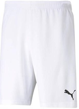 Шорты puma teamrise short белый чел m