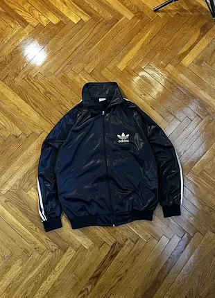 (xs) adidas originals firebird черная олимпойка с золотистыми лампасами черная олимпийка кофта зипкая сопка vintage